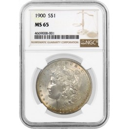 1900 $1 Morgan Silver Dollar NGC MS65