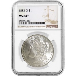 1883 O $1 Morgan Silver Dollar NGC MS64+ Uncirculated Mint State Coin