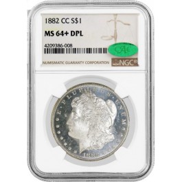 1882 CC $1 Morgan Silver Dollar NGC MS64+ Deep Proof Like DPL CAC