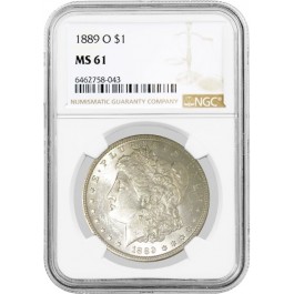 1889 O $1 Morgan Silver Dollar NGC NGC MS61 Uncirculated Key Date Coin