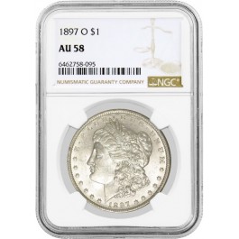1897 O $1 Morgan Silver Dollar NGC AU58 About Uncirculated Key Date Coin