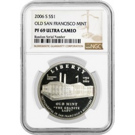 2006 S $1 San Francisco Old Mint Centennial Commemorative Silver Dollar NGC PF69 UC