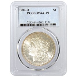 1904 O $1 Morgan Silver Dollar PCGS MS64+ PL Brilliant Uncirculated Coin