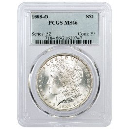 1888 O $1 Morgan Silver Dollar PCGS MS66 Gem Uncirculated Key Date Coin 