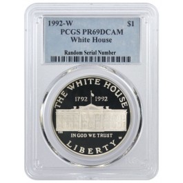 1992 W $1 White House 200th Anniversary Commemorative Silver Dollar PCGS PR69 DCAM