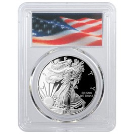 2016 W $1 Silver American Eagle 30th Anniversary Lettered Edge PCGS PR70 DCAM FS