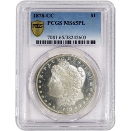 1878 CC $1 Morgan Silver Dollar VAM 2A Die Chip Nostril PCGS MS65 PL