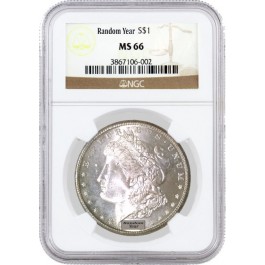 Random Year (1878 - 1904) $1 Morgan Silver Dollar NGC MS66