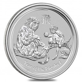 2016 5 oz Australian Year Of The Monkey .999 Fine Silver In Capsule