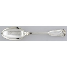 Antique 1905 Tiffany & Co Sterling Silver Shell & Thread Oval Soup Spoon 7 1/8"