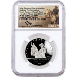 2017 National Park Foundation Teddy Roosevelt Rough Rider 1oz Silver NGC PF70 UC