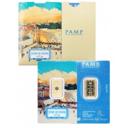PAMP Suisse Star Of David 5 Gram .9999 Fine Gold Bar Sealed In Assay