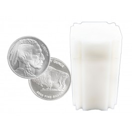 Roll Of 20 American Buffalo 1 oz .999 Fine Silver Rounds NEW