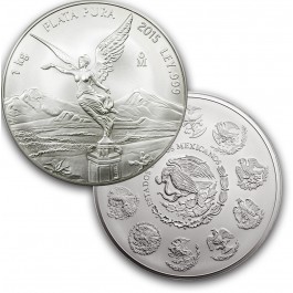 2015 MO Mexico Libertad 1 Kilo 1000 gram .999 Fine Silver BU In Capsule
