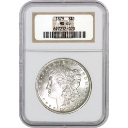 1879 $1 Morgan Silver Dollar NGC MS65