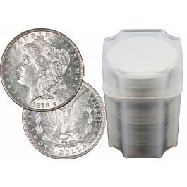 Roll Of 20 1878 S $1 Morgan Silver Dollars About Uncirculated Condition Coins