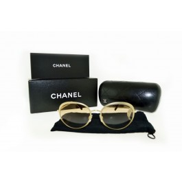 Chanel Gold Tone Gradient Sunglasses 4206 C395/S5 NWT Original Box
