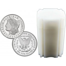 Roll Of 20 Independent Living Morgan Dollar Design 1 oz .999 Fine Silver Rounds