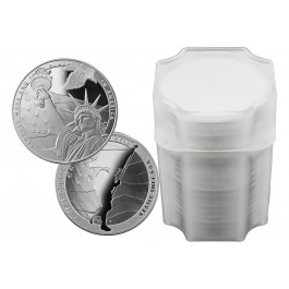 Roll Of 20 2020 1 oz Silver Rounds .999 Fine True Patriot Design