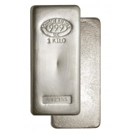 Johnson Matthey SLC 1 Kilo .999 Fine Silver Bar