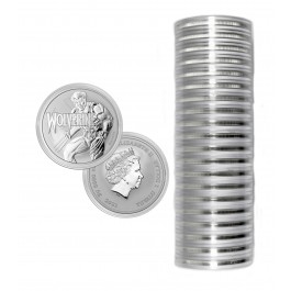 Lot of 20 2021 $1 Tuvalu 1 oz .999 Fine Silver Marvel Series Wolverine BU Coin