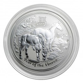 Lot of 5 2014 P $2 Australia Lunar Series II Year Of The Horse 2 oz .999 Silver