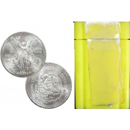 1982 Original Roll of 20 Mexican Libertad 1 Onza .999 Fine Silver Brilliant Uncirculated