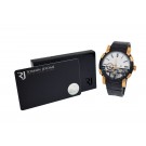 Romain Jerome Skylab Grand Feu 44mm 18k Gold Black PVD Steel Watch RJMAU02705