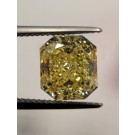 GIA 4.36 Carat Radiant Cut Fancy Intense Yellow VS1 Natural Loose Diamond
