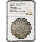 1607 HR German States Saxony Three Brothers Taler Silver DAV-7566 NGC XF Details