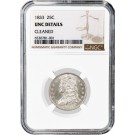 1833 25C Capped Bust Quarter Silver NGC UNC Details Cleaned Coin