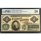 1862 $2 Legal Tender Note Deuce Fr#41 Series 101-171 PMG Very Fine 20 
