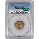 1864 1C Copper Nickel Indian Head Cent PCGS MS65 CAC Gem 