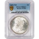 1878 7TF Reverse of 1879 $1 Morgan Silver Dollar PCGS Secure Gold Shield MS64+ 