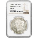 1878 CC Carson City $1 Morgan Silver Dollar Top 100 VAM 6 DDO LEAVES NGC AU55