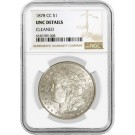 1878 CC Carson City $1 Morgan Silver Dollar NGC UNC Details Cleaned Coin #008