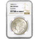 1878 CC Carson City $1 Morgan Silver Dollar NGC UNC Details Cleaned Coin #023