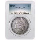 1878 S $1 Morgan Silver Dollar PCGS AU53 Varslab VAM 81