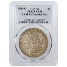 1880 O $1 Morgan Silver Dollar TOP 100 VAM 43 Doubled Ear PCGS XF45 Coin