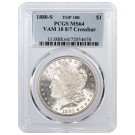 1880 S $1 Morgan Silver Dollar TOP 100 VAM 10 8/7 Crossbar PCGS MS64 Coin