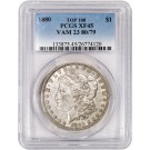 1880 $1 Morgan Silver Dollar TOP 100 VAM 23 80/79 PCGS XF45 Coin