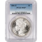  1881 S $1 Morgan Silver Dollar PCGS MS67 Gem Uncirculated Coin #311