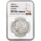 1885 S $1 Morgan Silver Dollar NGC AU Details Cleaned Key Date Coin #019