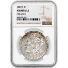 1889 S $1 Morgan Silver Dollar NGC AU Details Cleaned Key Date Coin #042