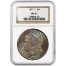 1890 CC Carson City $1 Morgan Silver Dollar NGC MS62 Uncirculated Key Date Toned