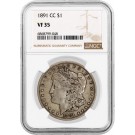 1891 CC $1 Morgan Silver Dollar NGC VF35 Very Fine Circulated Key Date Coin
