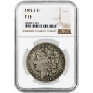 1892 S $1 Morgan Silver Dollar NGC F12 Fine Circulated Key Date Coin #014