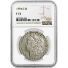 1893 S $1 Morgan Silver Dollar NGC F15 Fine Circulated Key Date Coin
