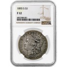 1893 S $1 Morgan Silver Dollar NGC F12 Fine Circulated Key Date Coin
