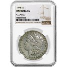 1893 S $1 Morgan Silver Dollar NGC Fine Details Cleaned Key Date Coin #003